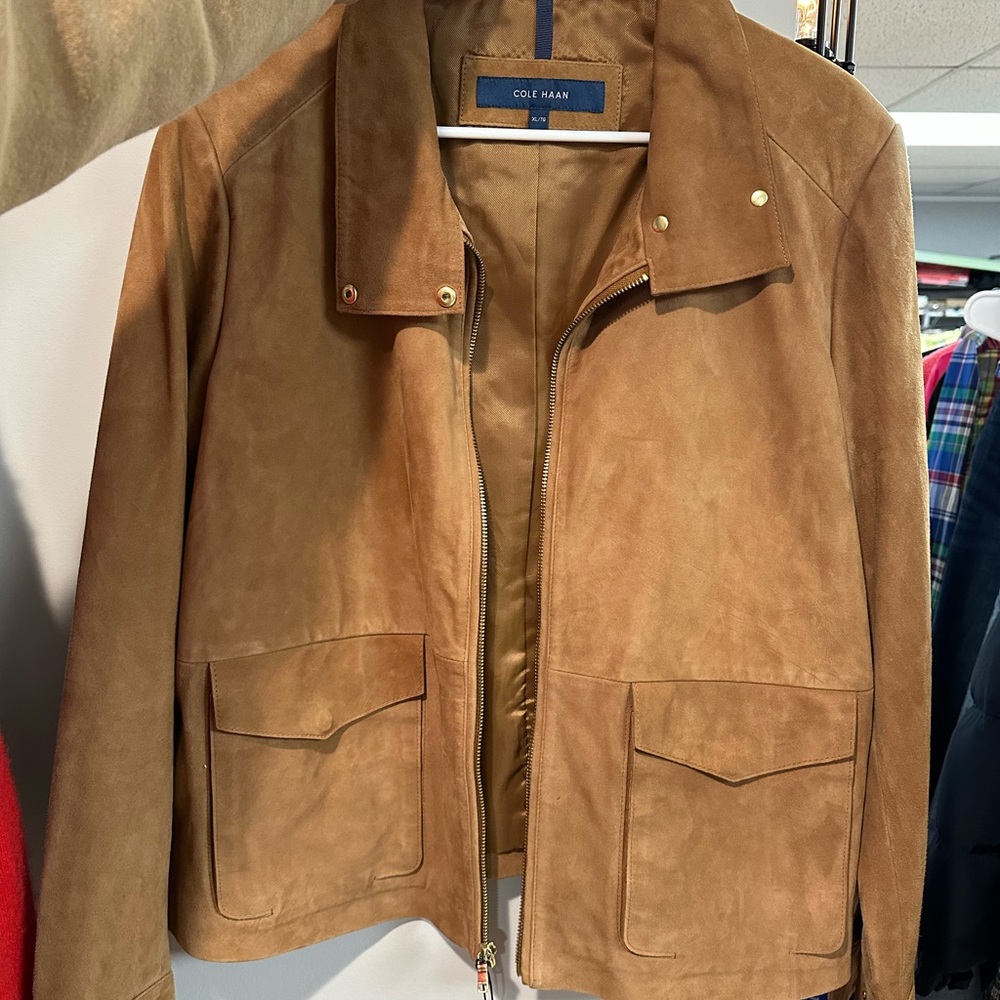 NWT Cole Haan 100% Leather - Suede Jacket XL $500 MSRP